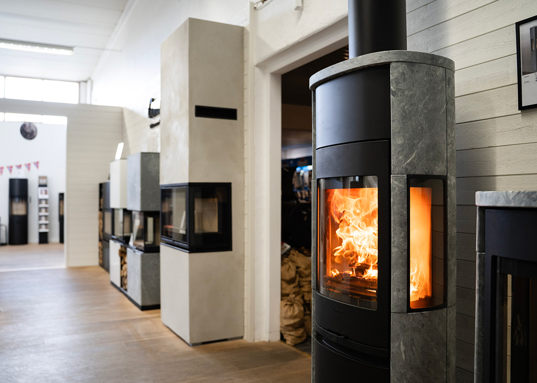 Braskaminer i vår butik i Skurup